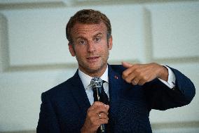 Emmanuel Macron visits Trinity College - Dublin