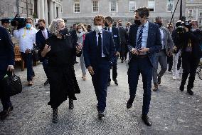 Emmanuel Macron visits Trinity College - Dublin