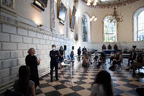 Emmanuel Macron visits Trinity College - Dublin