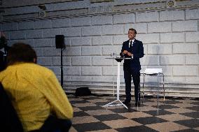 Emmanuel Macron visits Trinity College - Dublin