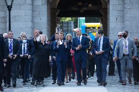 Emmanuel Macron visits Trinity College - Dublin