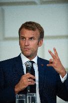 Emmanuel Macron visits Trinity College - Dublin