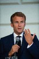 Emmanuel Macron visits Trinity College - Dublin