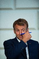 Emmanuel Macron visits Trinity College - Dublin