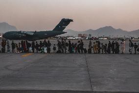 More Evacuation Operations At Hamid Karzai International Airport - Kabul