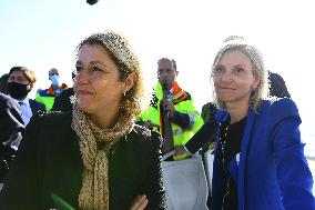 Prime minister Jean Castex  visiting the offshore site - St Nazaire