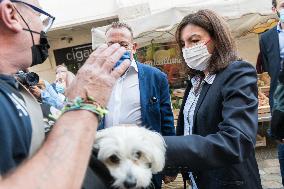 Anne Hidalgo walks throught the streets during the summer annual PS congress- Blois