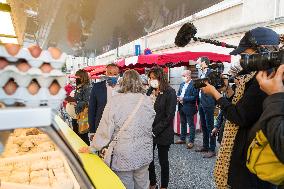 Anne Hidalgo walks throught the streets during the summer annual PS congress- Blois