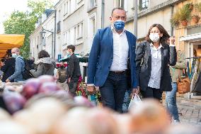 Anne Hidalgo walks throught the streets during the summer annual PS congress- Blois