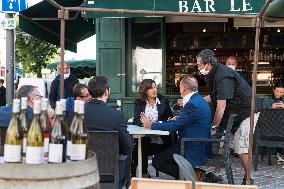 Anne Hidalgo walks throught the streets during the summer annual PS congress- Blois