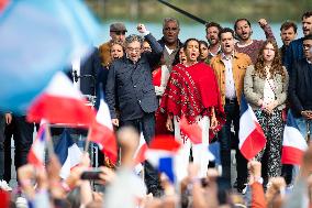 Jean-Luc Melenchon meeting - Chateauneuf-sur-Isere