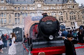 Harry Potter saga is displayed at Saint Lazare station - Paris