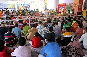 Devotees Prepare Annual Hindu Festival - Dhaka