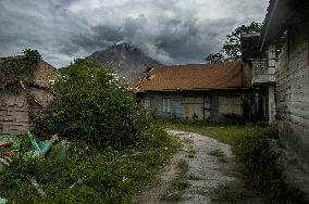 Sinabung Volcano Spews A Massive Column Of Smoke - Sumatra