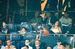 Messi And Neymar Watch PSG v Strasbourg