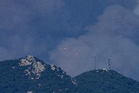 Wildfire Rages Near Saint-Tropez - South Of France