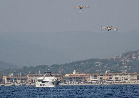 Wildfire Rages Near Saint-Tropez - South Of France