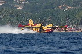 Wildfire Rages Near Saint-Tropez - South Of France