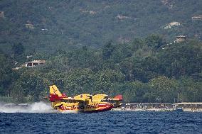 Wildfire Rages Near Saint-Tropez - South Of France