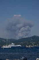 Wildfire Rages Near Saint-Tropez - South Of France