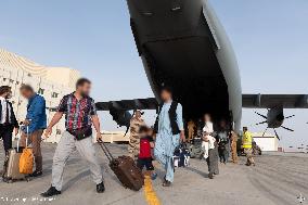 French Evacuees From Afghanistan Transit In UAE