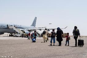 French Evacuees From Afghanistan Transit In UAE