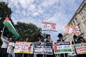 Anti-Israel Protest Outside The White House - DC