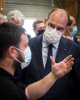 Prime Minister Jean Castex visiting factories - Caen