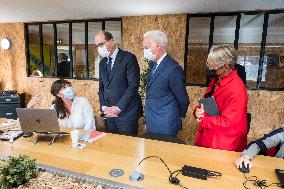 Prime Minister Jean Castex visiting factories - Caen