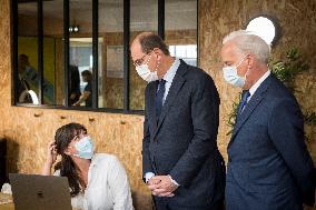 Prime Minister Jean Castex visiting factories - Caen