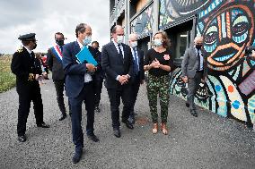 Prime Minister Jean Castex visiting factories - Caen