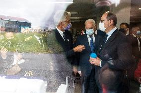 Prime Minister Jean Castex visiting factories - Caen