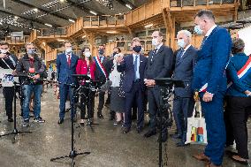 Prime Minister Jean Castex visiting factories - Caen