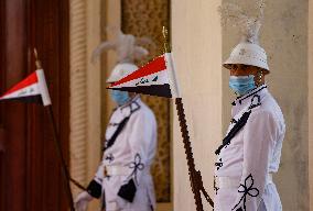 French President Emmanuel Macron in Baghdad - Iraq