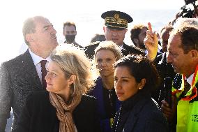 Prime Minister Jean Castex visits the offshore wind farm - Saint-Nazaire