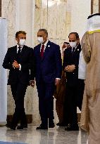 French President Emmanuel Macron in Baghdad - Iraq