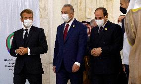 French President Emmanuel Macron in Baghdad - Iraq