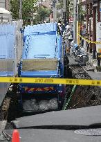 Sinkhole in western Tokyo