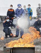 Disaster drill in Japan