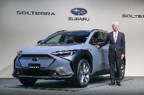 Subaru unveils its first EV to be sold globally