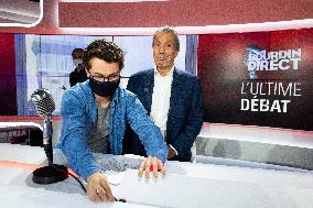 Yannick Jadot and Sandrine Rousseau debate on BFMTV - Paris