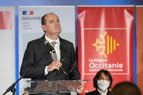 Jean Castex in Castres to announce the launch of Castres-Toulouse motorway