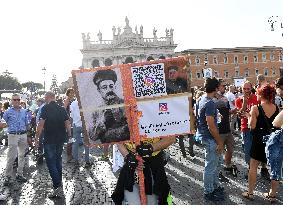 Demonstration against Green Pass - Rome