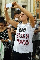 Demonstration against Green Pass - Rome