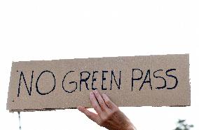 Demonstration against Green Pass - Rome