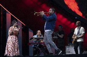 Global Citizen Live Paris - Angelique Kidjo and Ibrahim Maalouf
