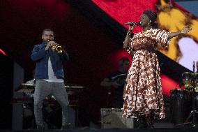 Global Citizen Live Paris - Angelique Kidjo and Ibrahim Maalouf