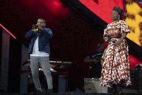Global Citizen Live Paris - Angelique Kidjo and Ibrahim Maalouf