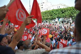 Thousands Rally Against President Saied - Tunis