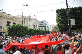 Thousands Rally Against President Saied - Tunis